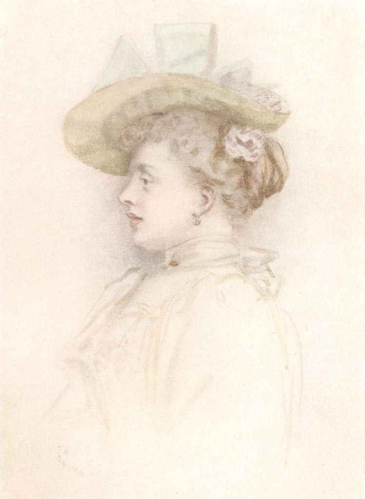 KATE GREENAWAY. A Lady 1905 old antique vintage print picture